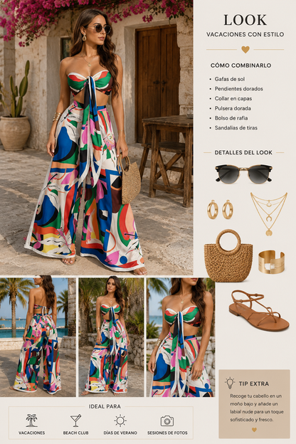 Mono casual holgado para mujer