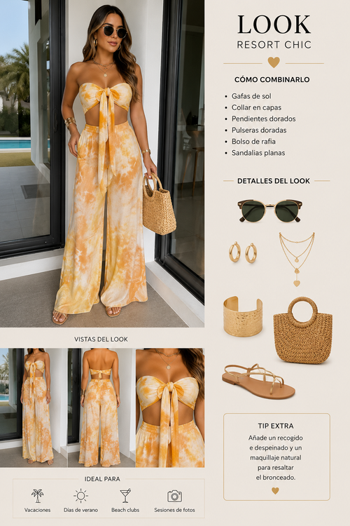 Mono casual holgado para mujer